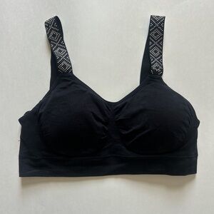 Strap-Its Black Bedazzled Bra